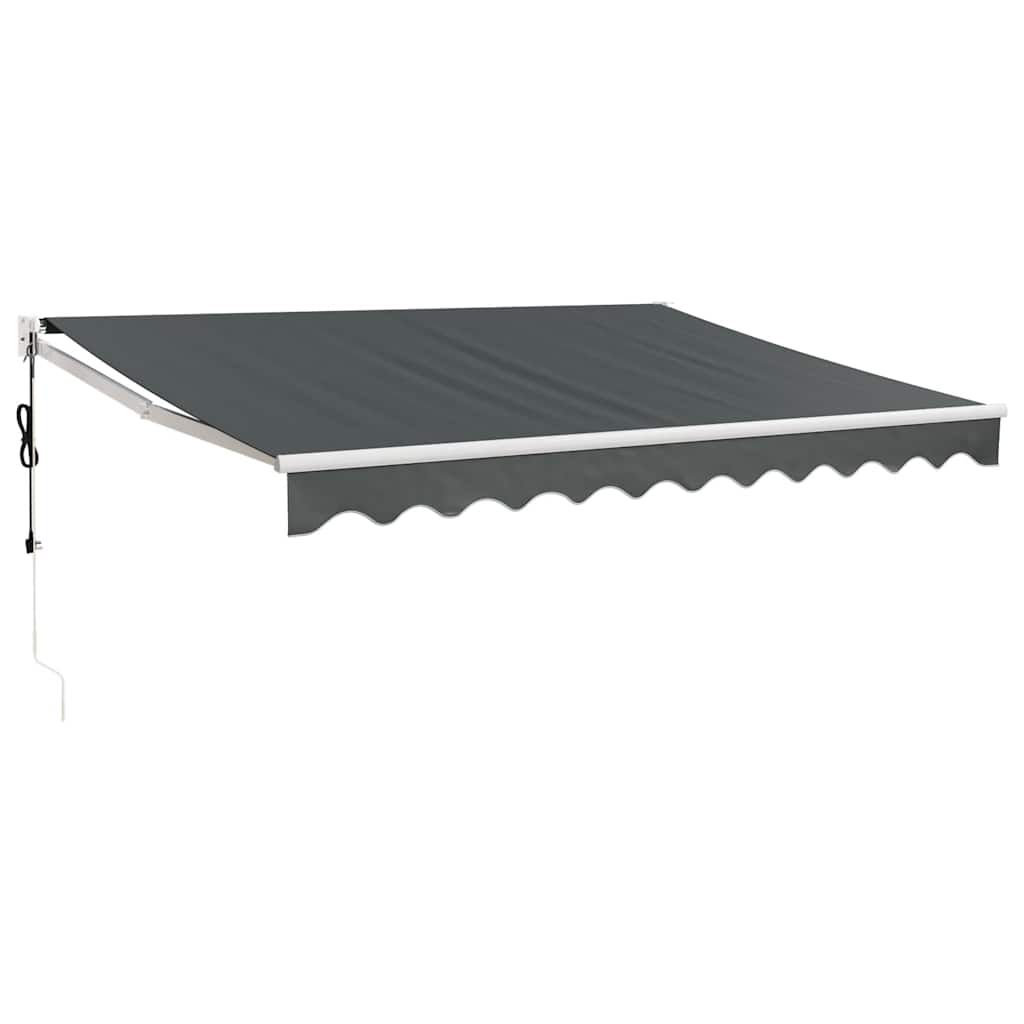 Vidaxl luifel automatisch uitschuifbaar 3x2,5 m antracietkleurig