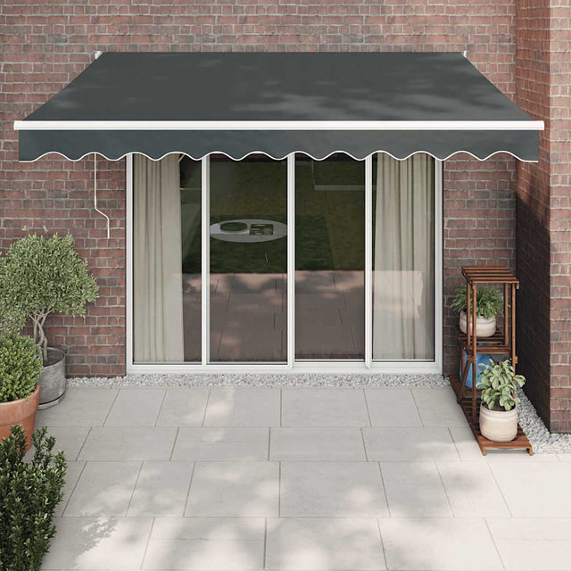 Vidaxl luifel automatisch uitschuifbaar 3x2,5 m antracietkleurig