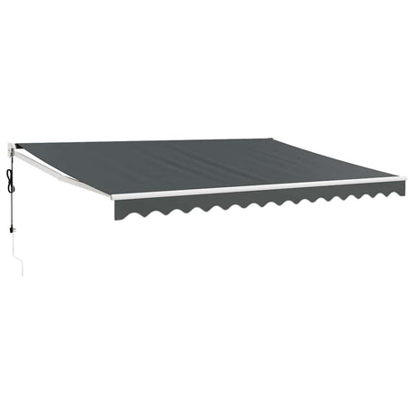 Vidaxl luifel automatisch uitschuifbaar 4x3 m antracietkleurig