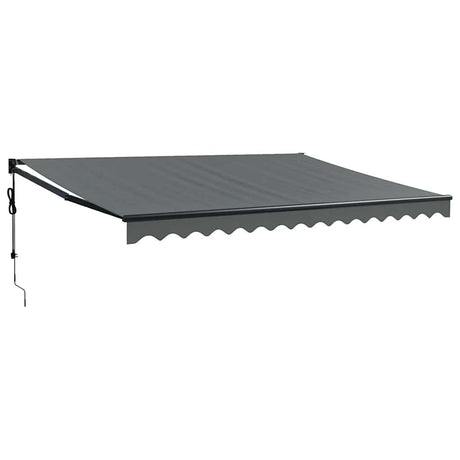 Vidaxl luifel automatisch uitschuifbaar 4x3 m antracietkleurig