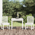 Vidaxl 3-delige bistroset massief grenenhout wit