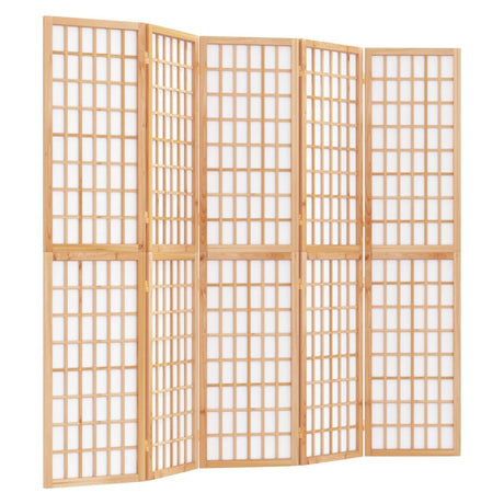 Vidaxl kamerscherm inklapbaar 5 panelen japanse stijl 200x170 cm