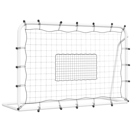 Vidaxl Football Rebunder 184x61x123 cm stal i PE White and Black