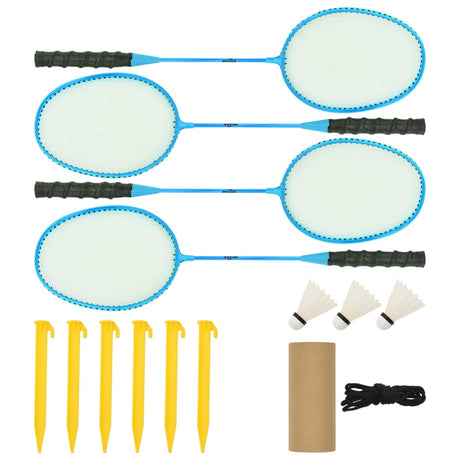 Vidaxl badmintonnet 600x155 cm PE materiał żółty i czarny