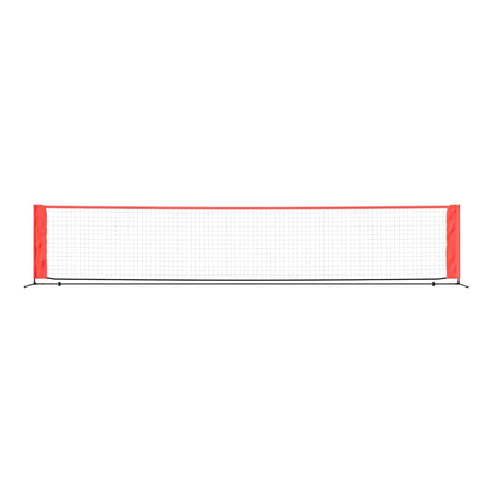 Vidaxl Tennisnet 500x100x87 cm poliestrowy i czerwony