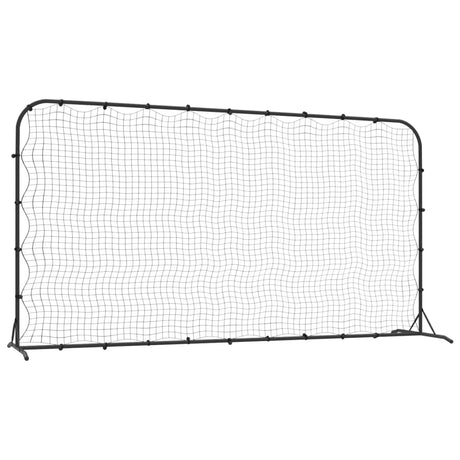 Rebounder piłkarski VidaXL 366x90x183 cm HDPE czarny