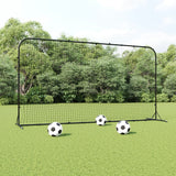 Rebounder piłkarski VidaXL 366x90x183 cm HDPE czarny