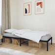 Vidaxl bedframe metaal zwart 80x200 cm