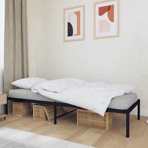 Vidaxl bedframe metaal zwart 90x190 cm