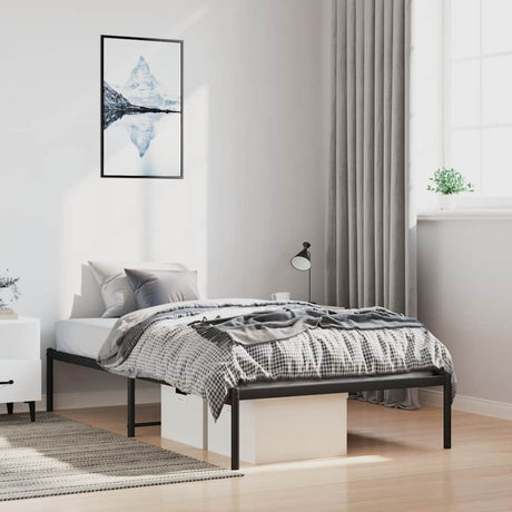 Vidaxl bedframe metaal zwart 100x200 cm