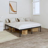 Vidaxl bedframe metaal zwart 150x200 cm