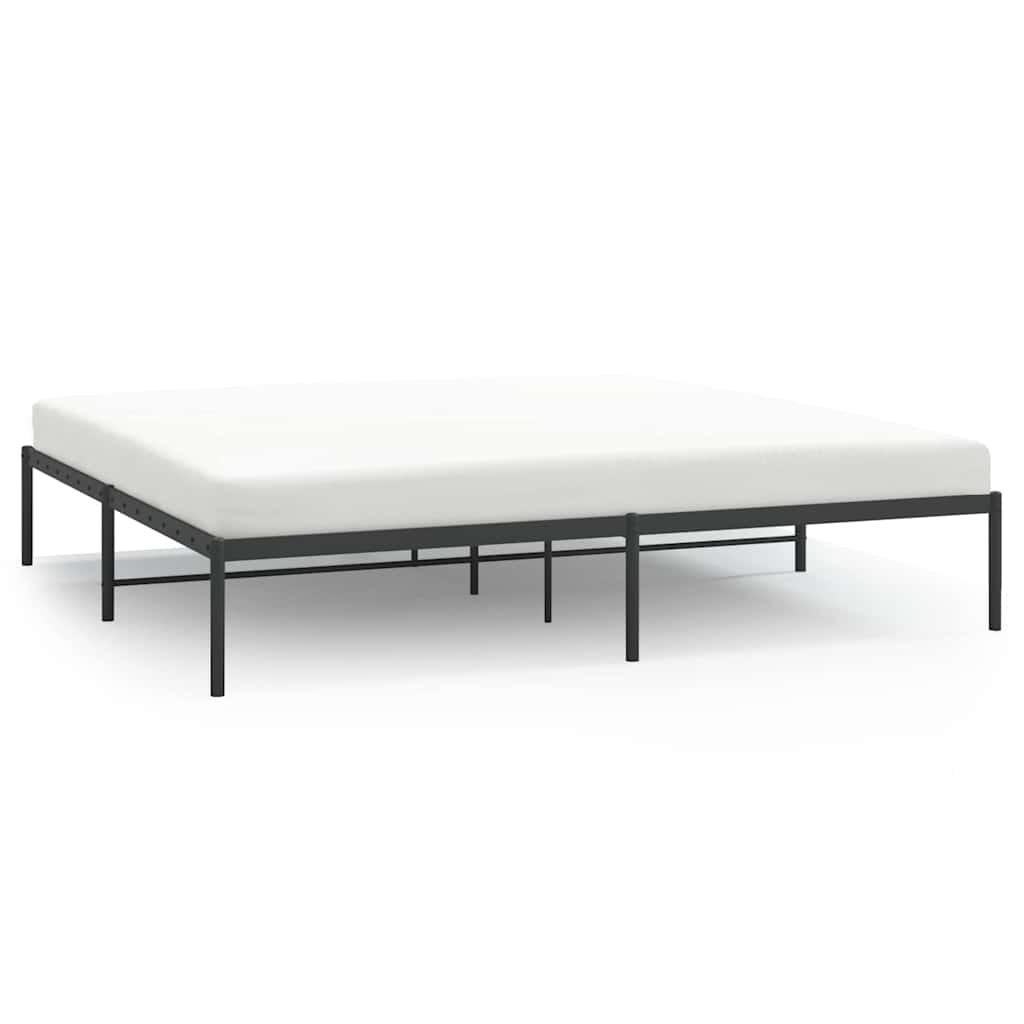 Vidaxl bedframe metaal zwart 183x213 cm