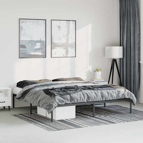 Vidaxl bedframe metaal zwart 183x213 cm