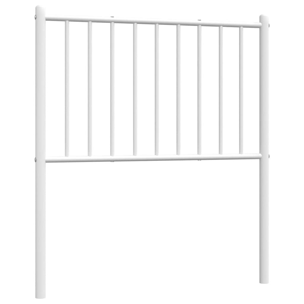 Vidaxl vervangend hoofdbord metaal wit 75 cm