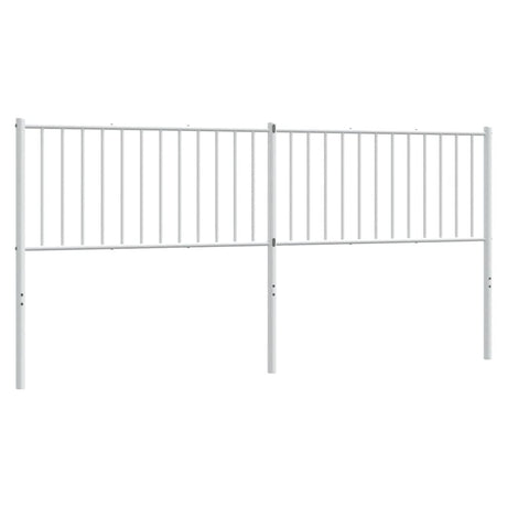 Vidaxl vervangend hoofdbord metaal wit 193 cm
