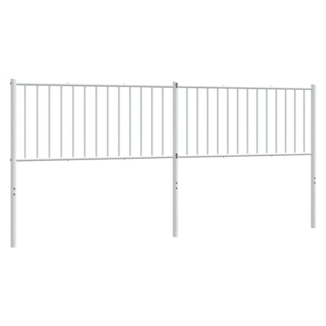 Vidaxl vervangend hoofdbord metaal wit 200 cm