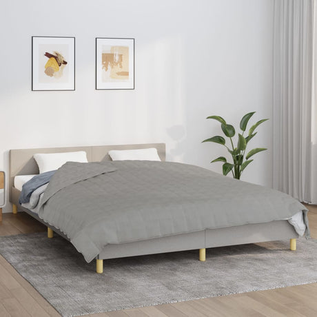 Koc obciążeniowy Vidaxx 200x230 cm 13 kg tkanina szary
