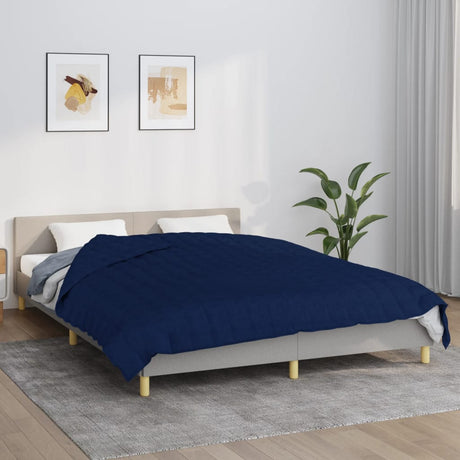 Koc obciążeniowy Vidaxx 200x230 cm 13 kg tkanina niebieska