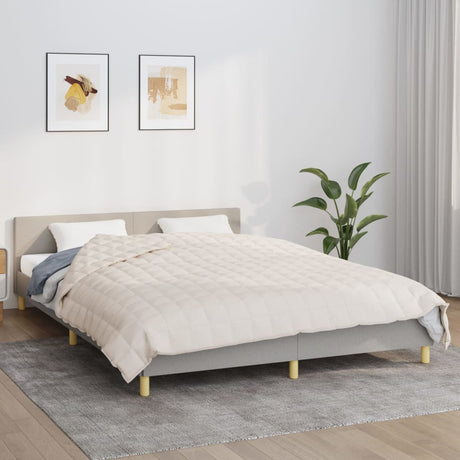 Koc obciążany Vidaxx 200x230 cm 13 kg tkanina jasny krem