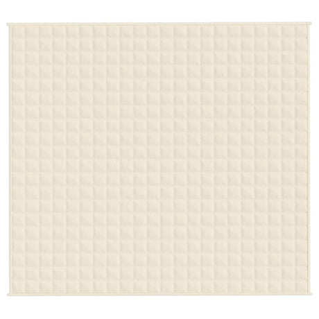 Koc obciążany Vidaxx 200x220 cm tkanina 9 kg jasny krem