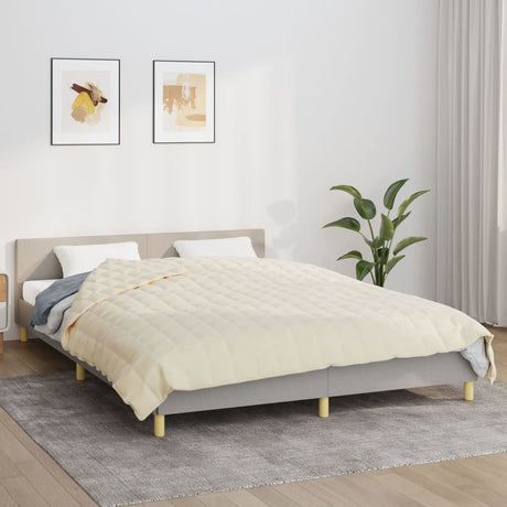 Koc obciążany Vidaxx 200x230 cm tkanina 9 kg jasny krem