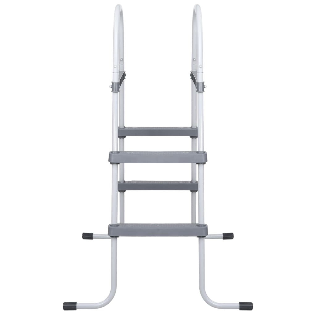 Drabinka basenowa VidaXL 84 cm stalowo-szara