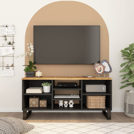 Vidaxl tv-meubel 100x33x46 cm massief mangohout en bewerkt hout