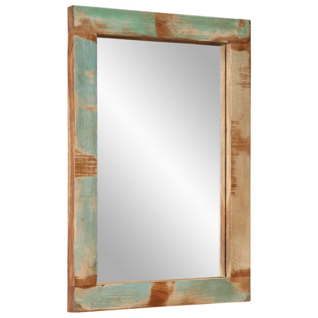 Lustro Vidaxx 70x50 cm z litego drewna i szkła pochodzącego z recyklingu