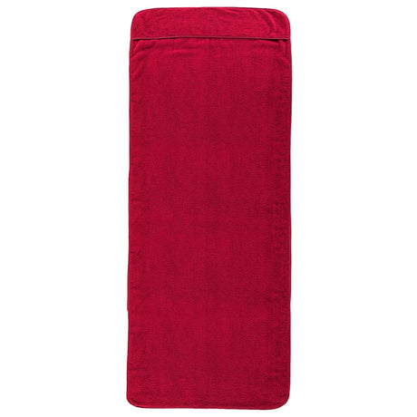 VidaXL ręczniki plażowe 2 szt. 400 g m² 60x135 cm tkanina bordowo-czerwona