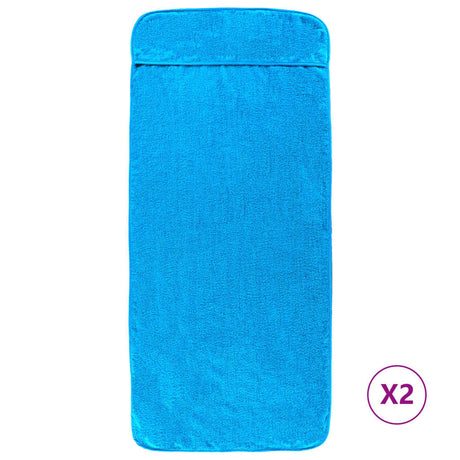 Ręczniki plażowe Vidaxx 2 szt. 400 g m² 75x200 cm tkanina turkusowa