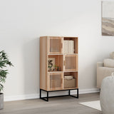 Vidaxl hoge kast 70x35x125 cm bewerkt hout