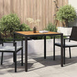 Vidaxl tuinstafel zwart 90 x 90 x 75 cm poly rattan