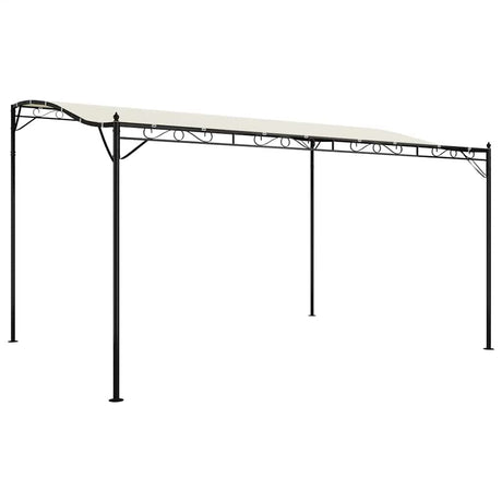 Markiza Vidaxx 4x3 m tkanina o gramaturze 180 g m² i stal w kolorze kremowym