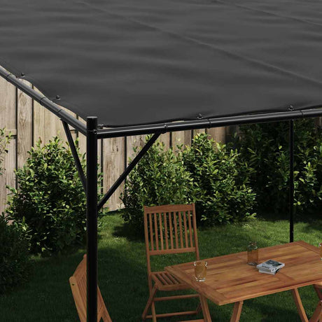 Altanka Vidaxx 4x4 m tkanina o gramaturze 180 g m² i stal w kolorze antracytowym