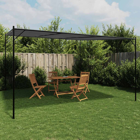 Altanka Vidaxx 4x4 m tkanina o gramaturze 180 g m² i stal w kolorze antracytowym