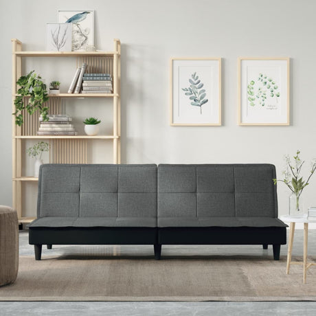 Vidaxl slaapbank stof donkergrijs