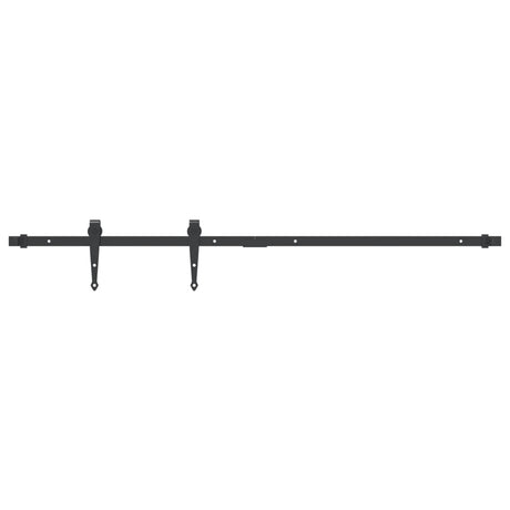 Zestaw do zawieszania Vidaxx do mini drzwi przesuwnych 122 cm stal węglowa, kolor czarny