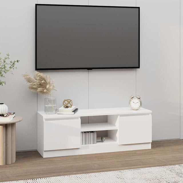 Vidaxl tv-meubel met deur 102x30x36 cm wit
