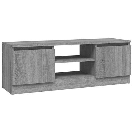 Vidaxl tv-meubel met deur 102x30x36 cm grijs sonoma eikenkleurig