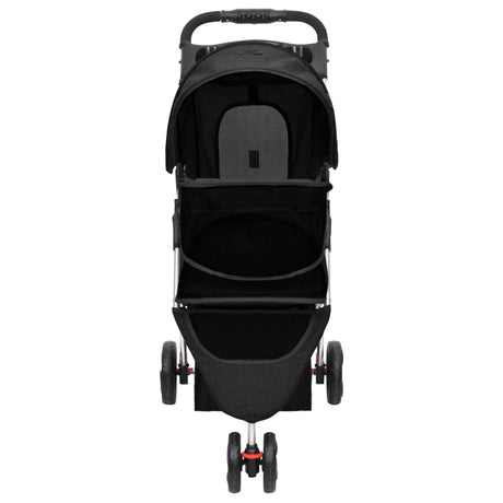 Vidaxl Dog Car składany 80x46x98 CM Oxford Tkanina Czarna