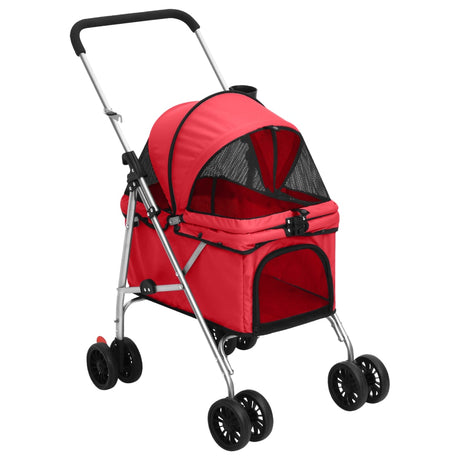 Vidaxl Dog Car Solbumble 76x50x100 cm Oxford Fabric Red
