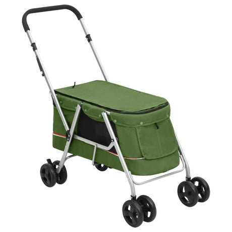 Vidaxl Dog Car Solbumble 100x49x96 cm lniany zielony