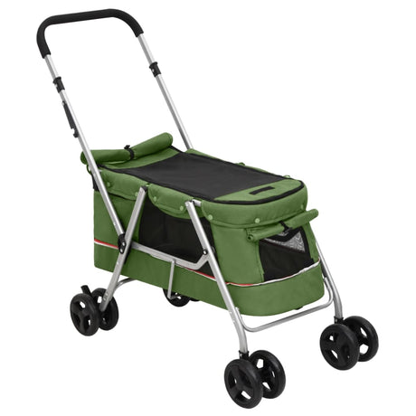 Vidaxl Dog Car Solbumble 100x49x96 cm lniany zielony