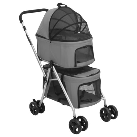 VIDAXL Dog Car 2-Wayer Folbleble 83x48x97 CM Oxford Tabil