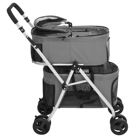 VIDAXL Dog Car 2-Wayer Folbleble 83x48x97 CM Oxford Tabil