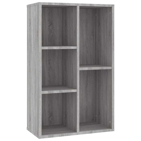 Vidaxl boekenkast dressoir 50x25x80 cm bewerkt hout sonoma grijs