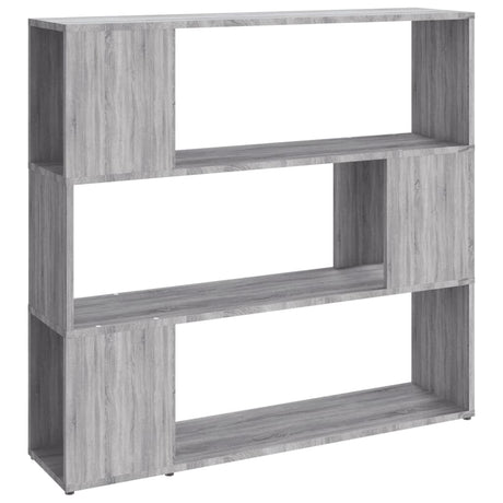 Vidaxl boekenkast kamerscherm 100x24x94 cm grijs sonoma eikenkleurig