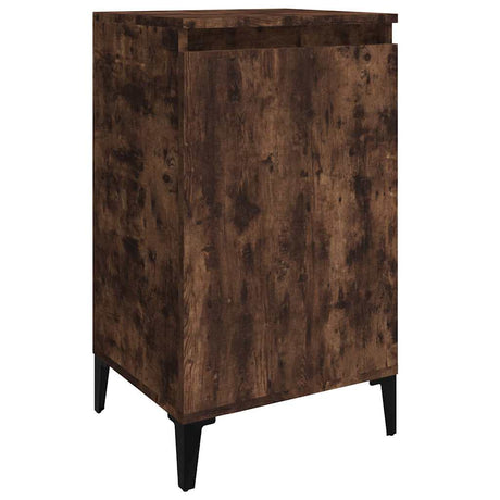 Vidaxl nachtkastje 40x35x70 cm bewerkt hout gerookt eikenkleurig