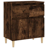 Vidaxl dressoir 60x35x70 cm bewerkt hout gerookt eikenkleurig