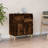 Vidaxl dressoir 60x35x70 cm bewerkt hout gerookt eikenkleurig